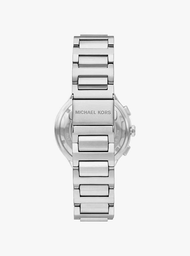 Oversized Gramercy Silver-Tone Watch in SILVER | Michael Kors