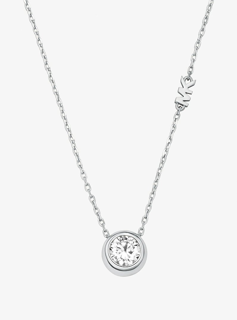 Collar con colgante de piedra redonda in PLATEADO | Michael Kors