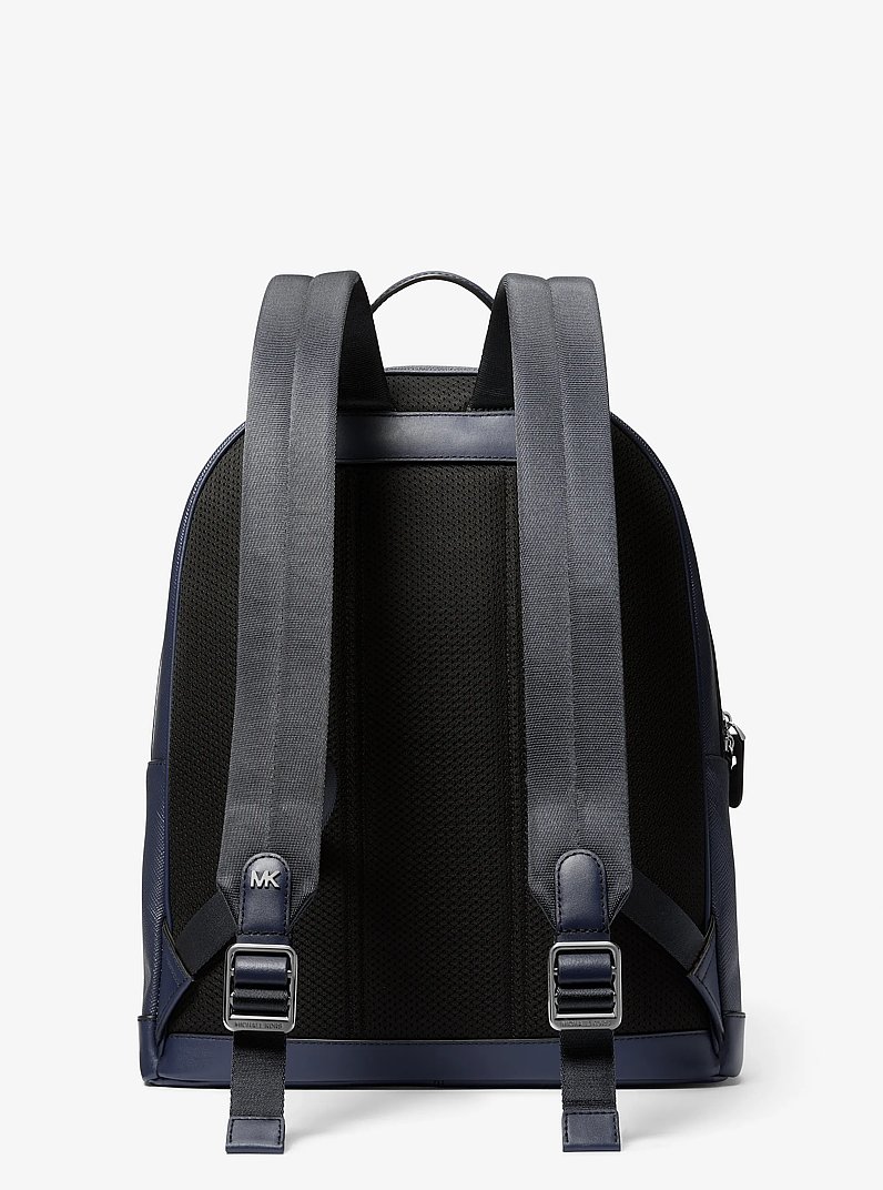 Edison Leather Backpack in NAVY | Michael Kors