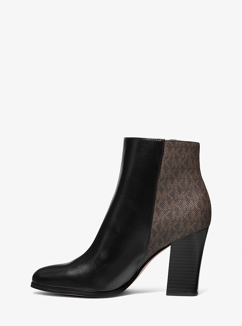 Britt Signature Logo Trim Ankle Boot