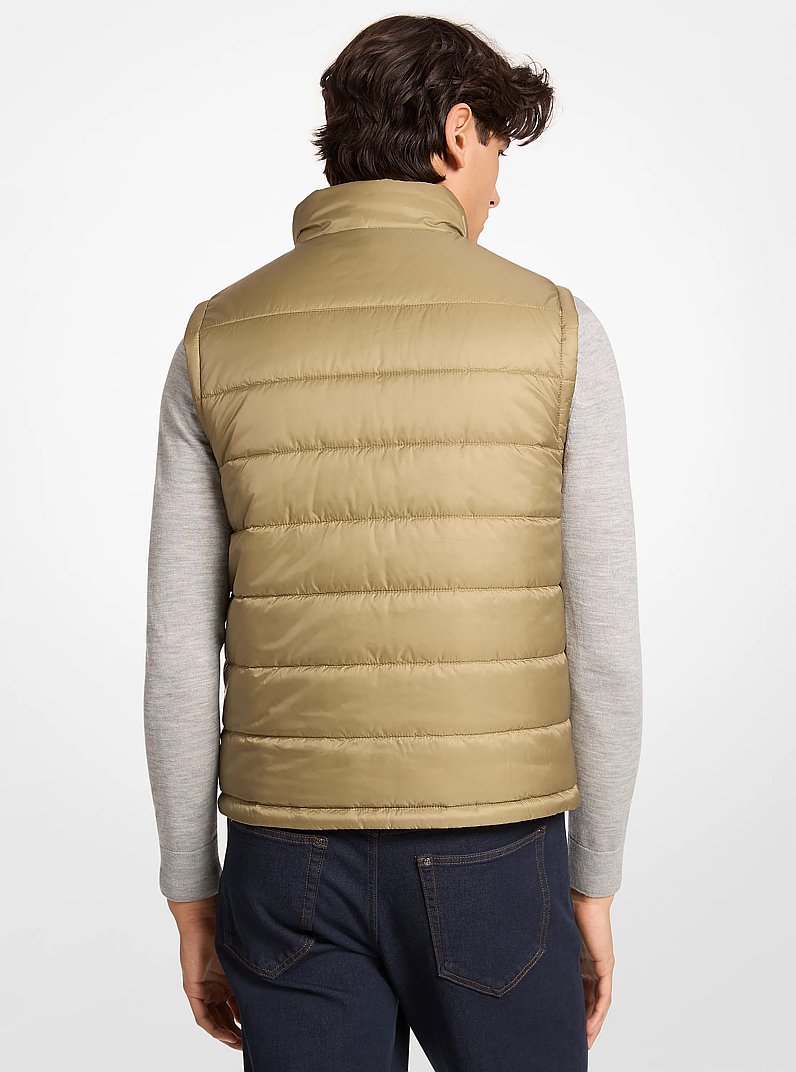 Signature Logo Reversible Vest in OREGANO | Michael Kors
