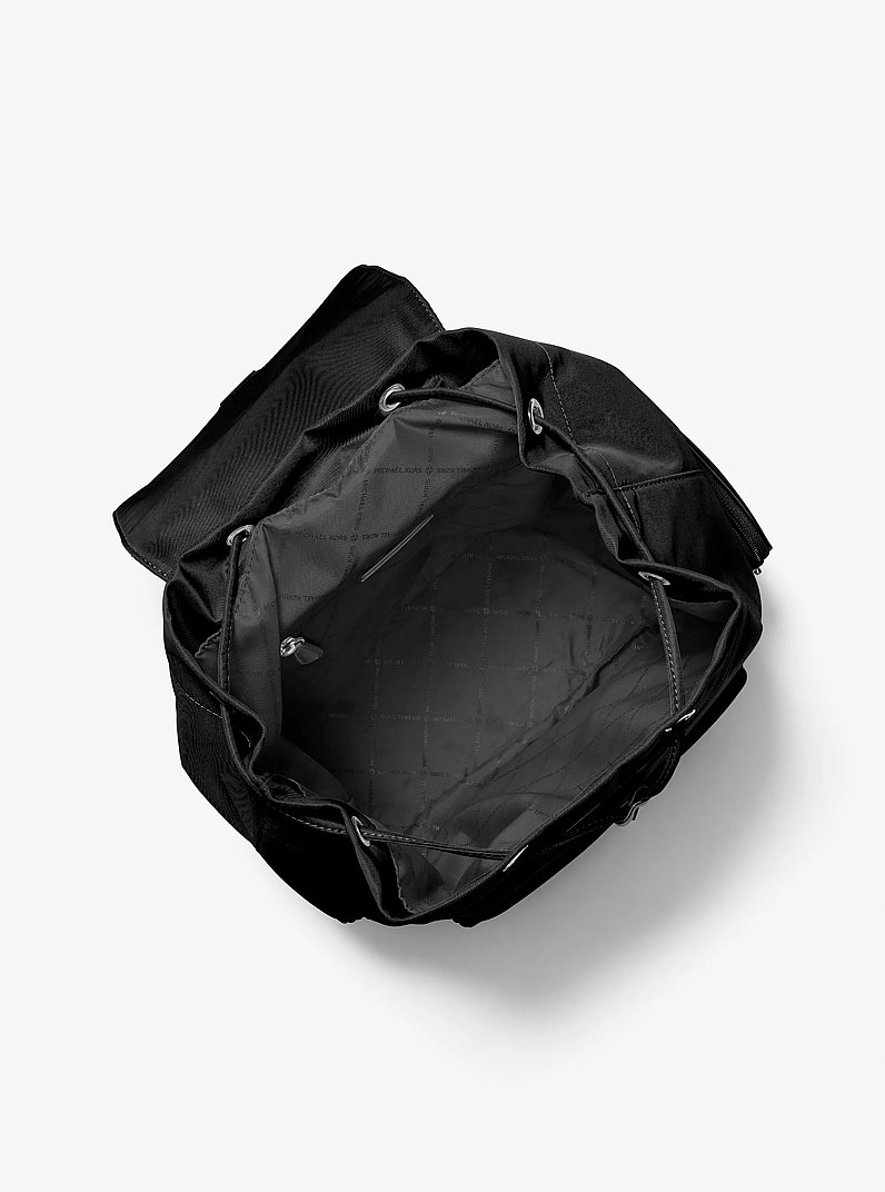 Khai Large Nylon Cargo Backpack in BLACK | Michael Kors