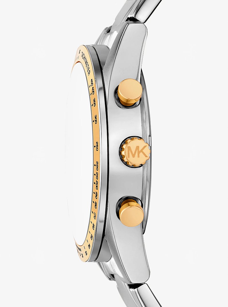 Oversized Warren Two-Tone Watch in TWO TONE | Michael Kors