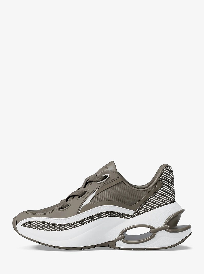 Toni Mixed-Media Sneaker in BIRCH | Michael Kors