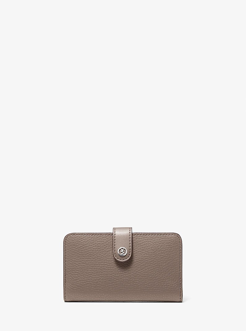 Jet Set Travel Medium Pebbled Leather Wallet in CHAMPIGNON | Michael Kors