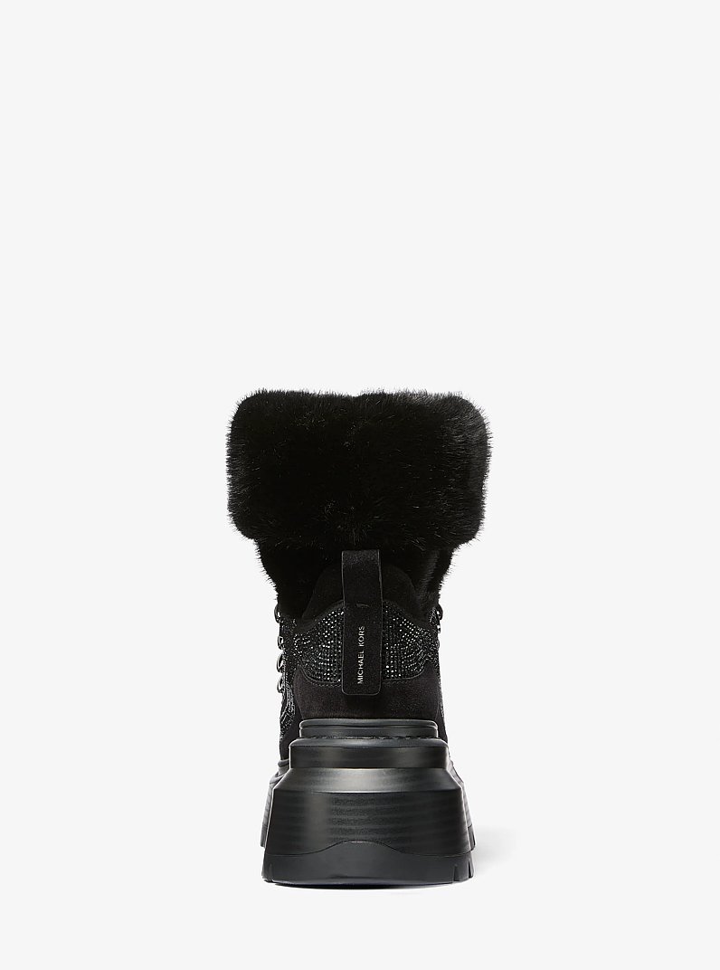 Bota Shiloh de varios materiales con adorno in NEGRO | Michael Kors