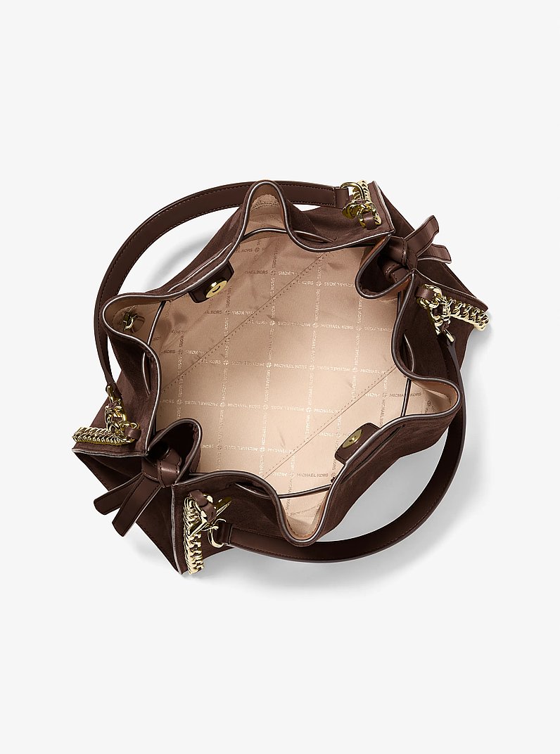 Mina Large Chain Shoulder Bag in NUTMEG | Michael Kors