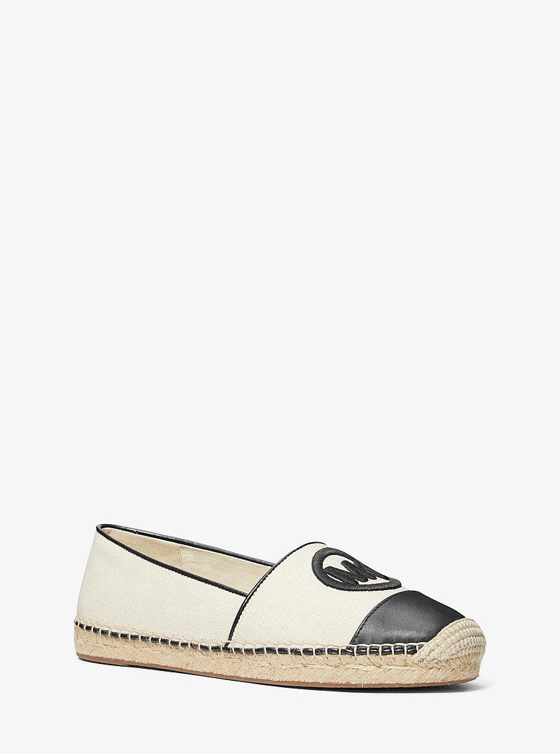 Kendrick Linen Blend Slip-On Espadrille in BLACK | Michael Kors