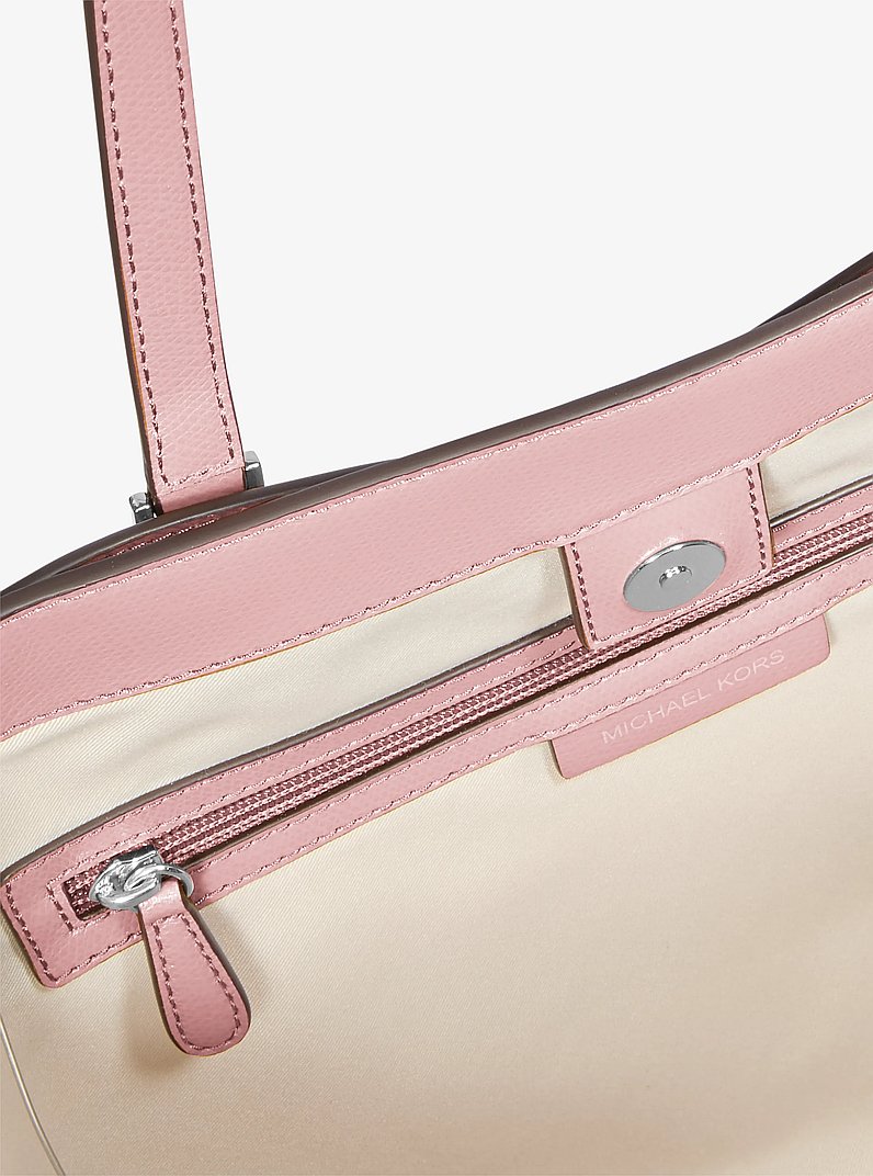 Taryn Large Leather Tote Bag in SMOKEY ROSE | Michael Kors