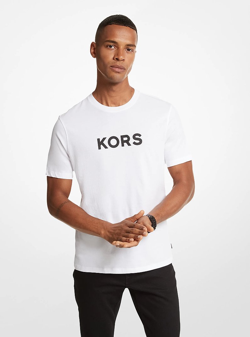 KORS Cotton T-Shirt in WHITE | Michael Kors