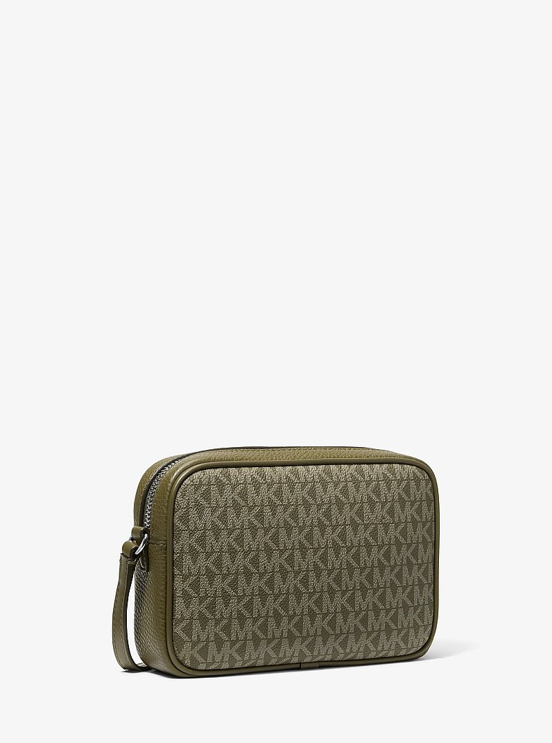 Petit sac &agrave; bandouli&egrave;re pour appareil photo Jet Set Travel &agrave; logo Signature in VERT OLIVE | Michael Kors