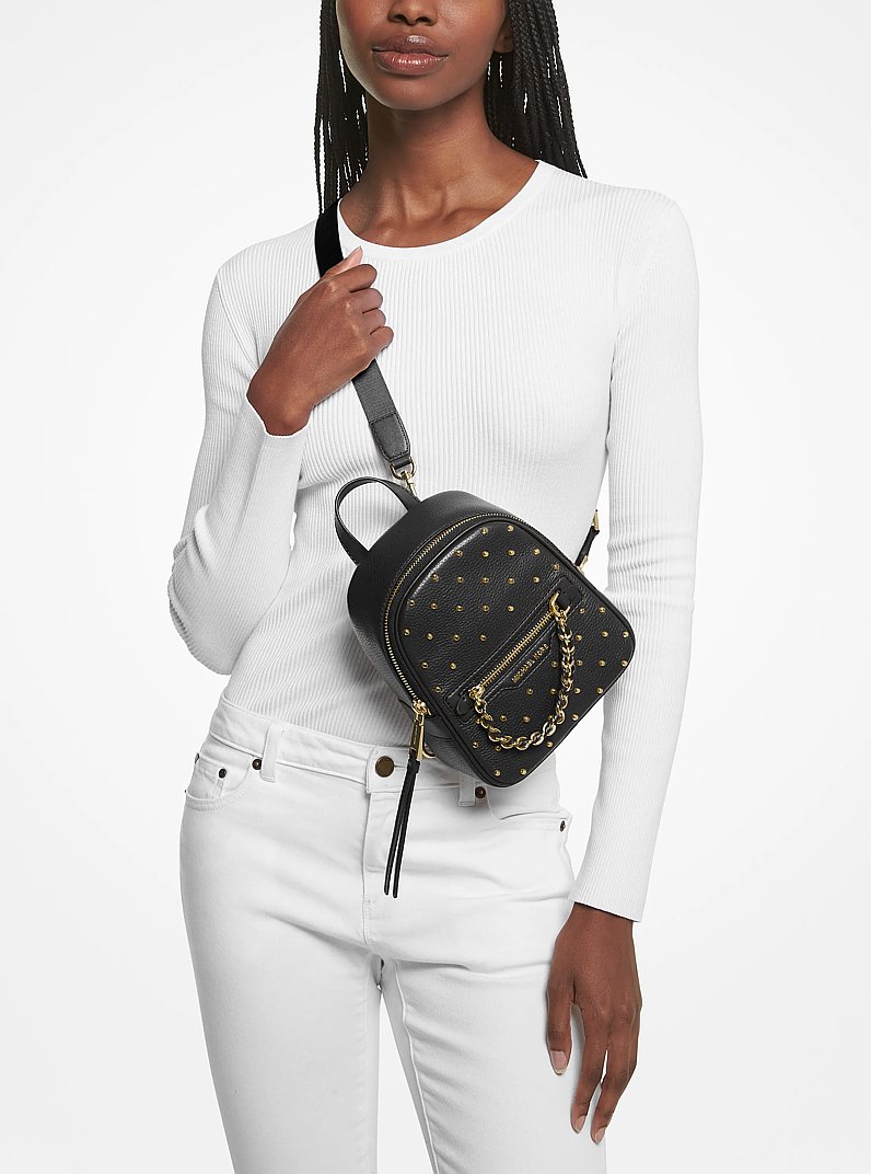 Rucksack Elliot Extra-Small aus Leder mit Nieten