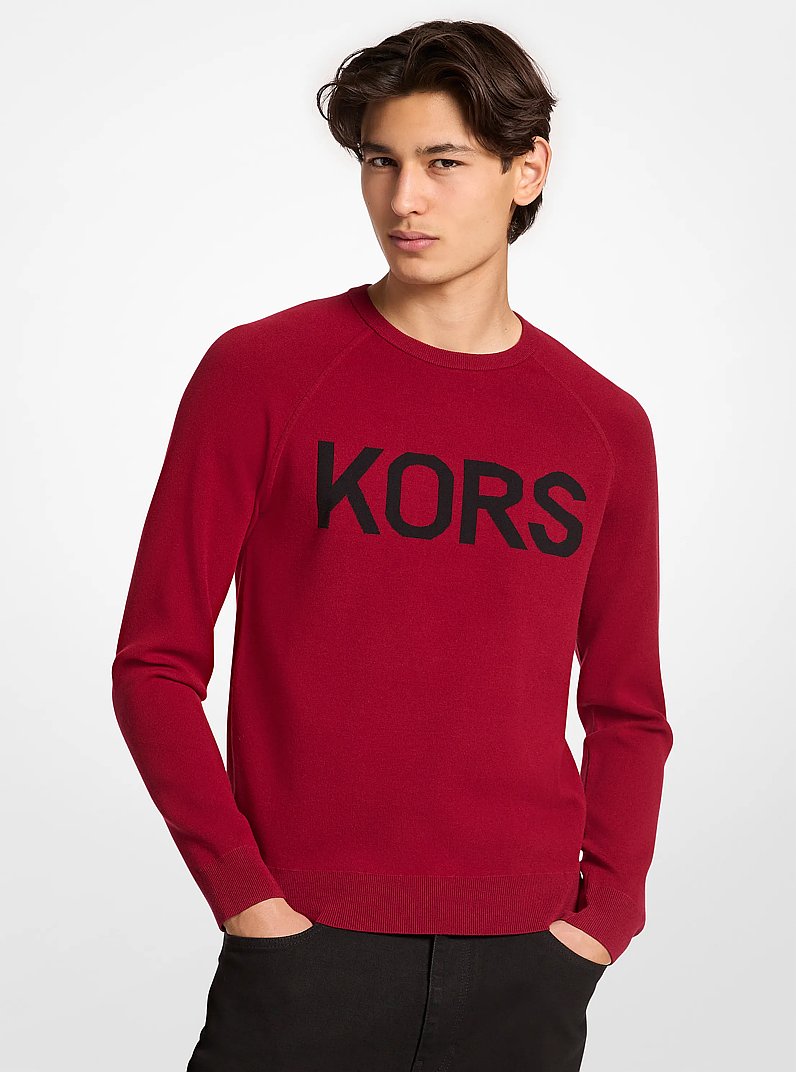Su&eacute;ter KORS de punto el&aacute;stico in GRANATE | Michael Kors