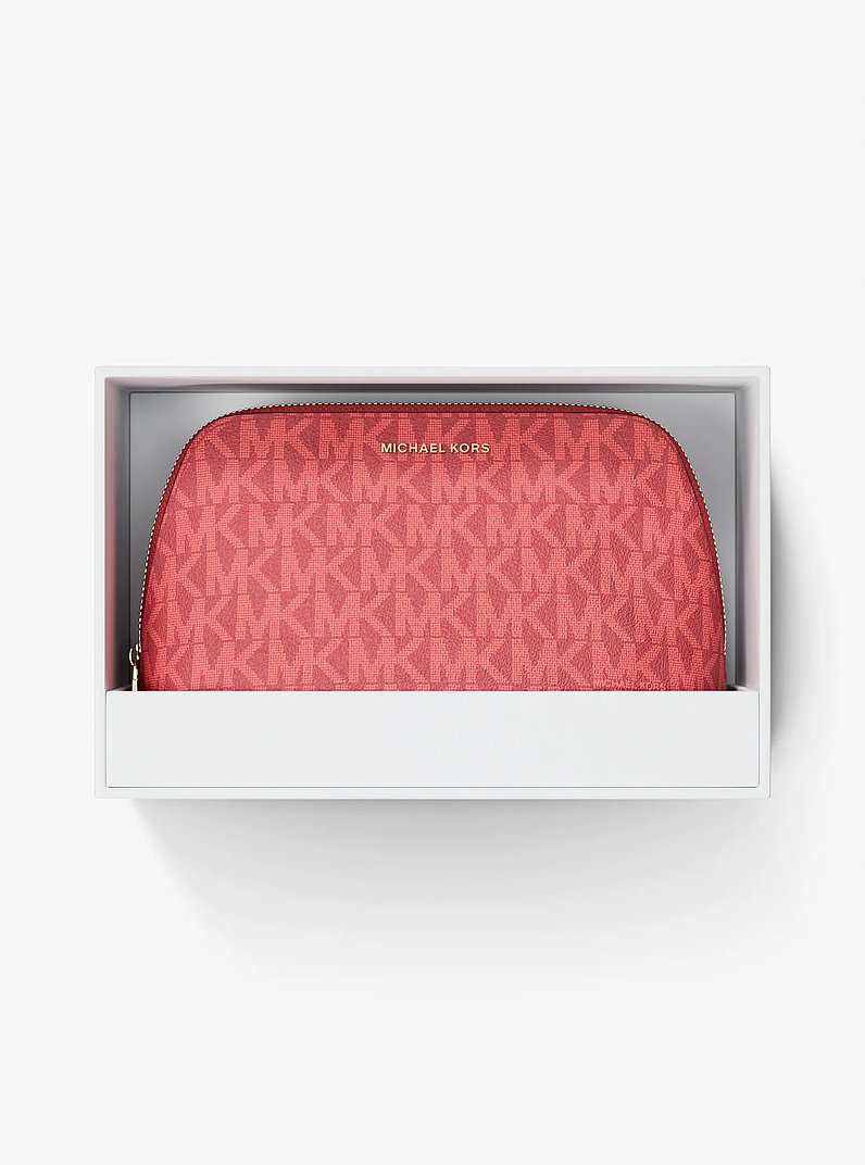 Jet Set Small Signature Logo Travel Kit in LT BRY SBT | Michael Kors