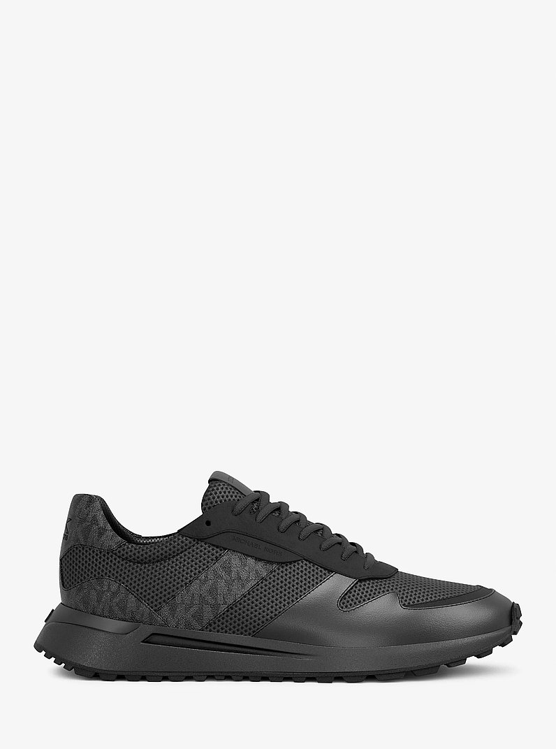 Dax Signature Logo and Mesh Trainer in BLACK | Michael Kors