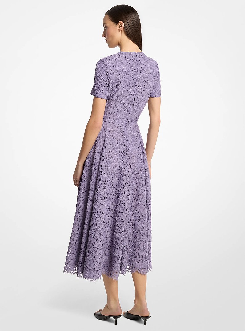 Corded Floral Lace Dance Dress in WISTERIA | Michael Kors