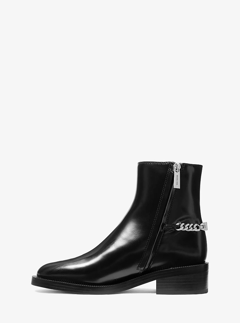 Carlisle Leather Boot in BLACK | Michael Kors