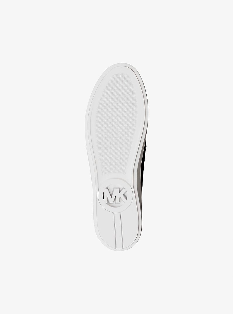Teddi Signature Logo Slip-On Sneaker in BLACK | Michael Kors