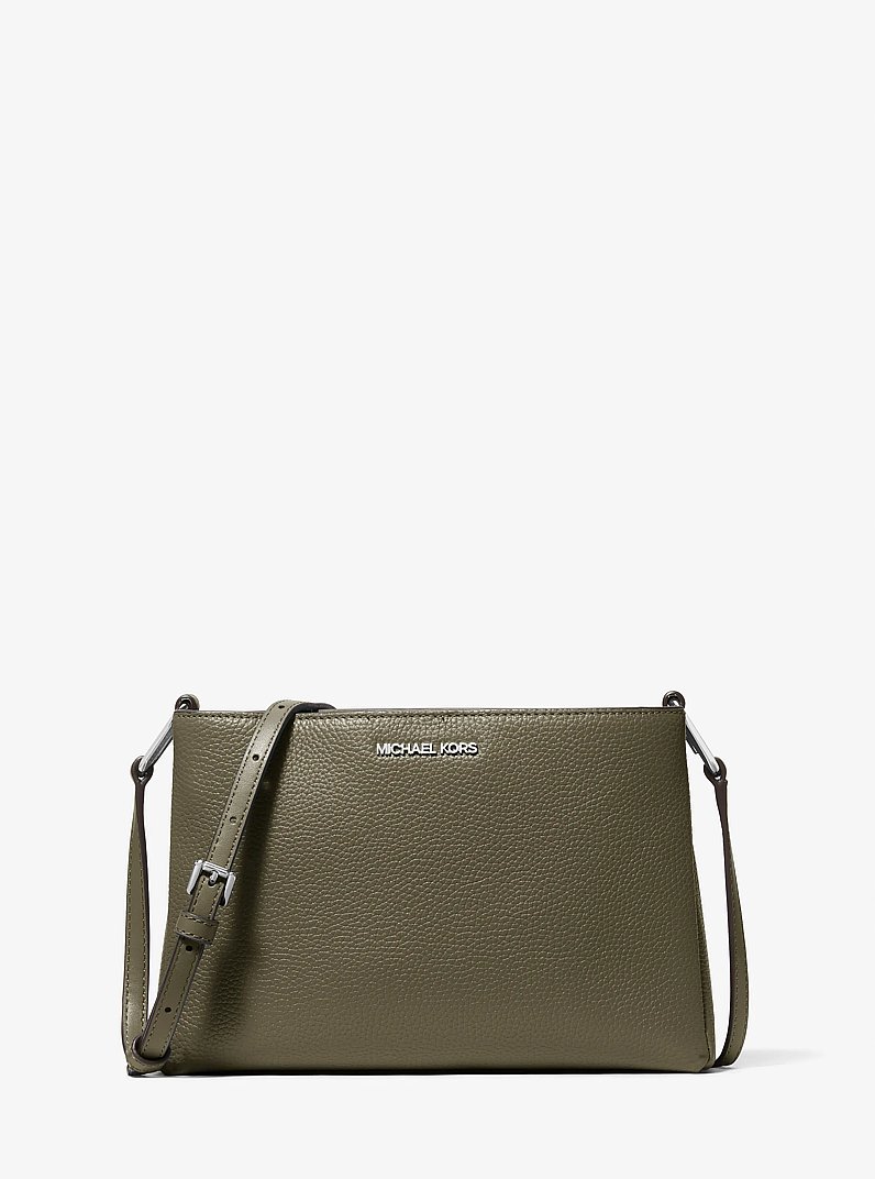 Trisha Medium Pebbled Leather Crossbody Bag