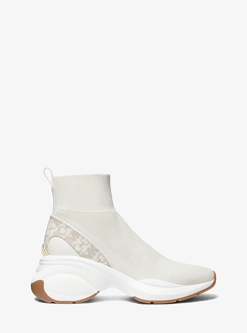 Zapatilla Zuma tipo calcet&iacute;n de punto el&aacute;stico con logotipo imperio