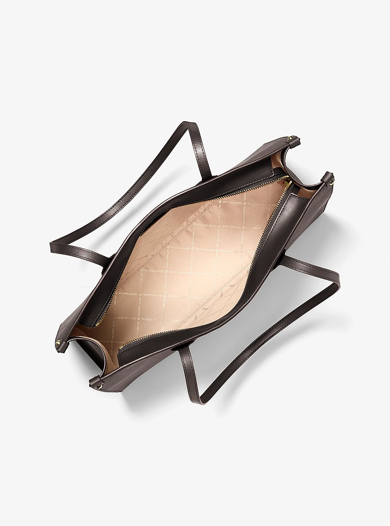 Bolso tote Maple grande de piel saffiano in CHOCOLATE | Michael Kors