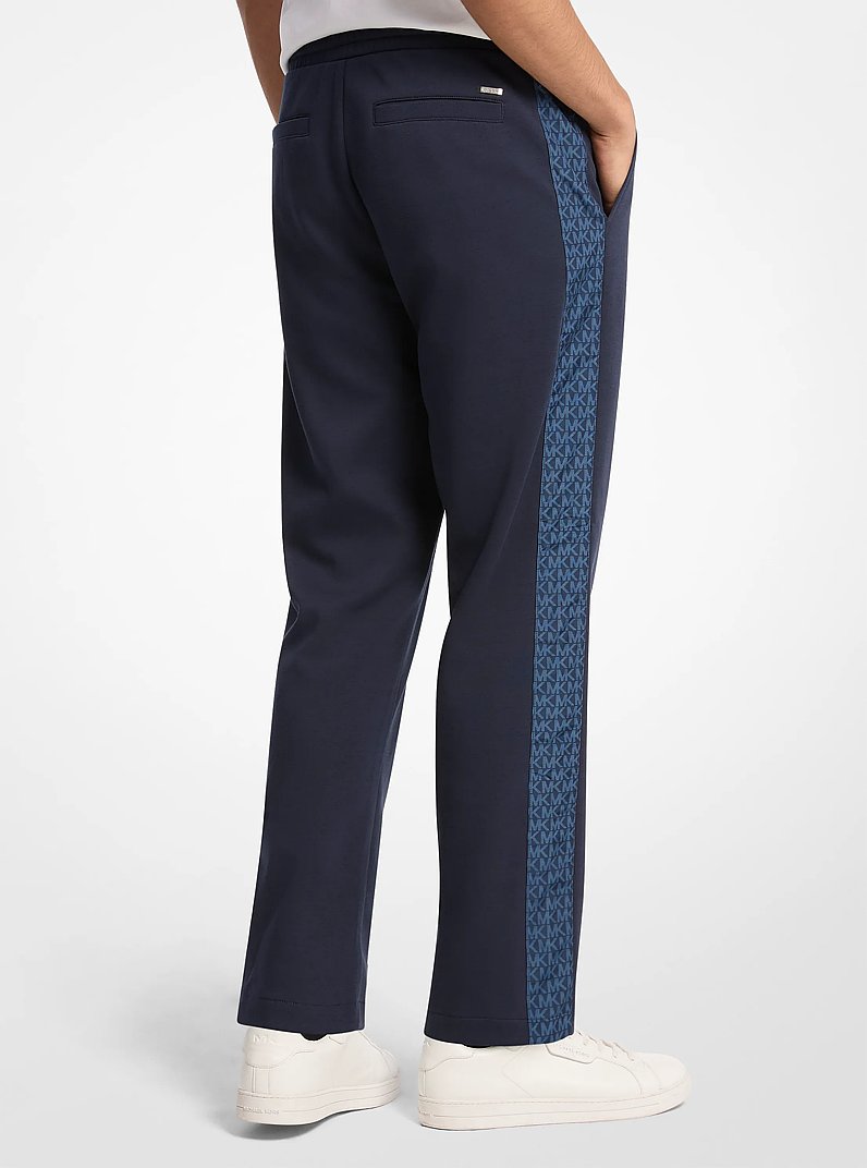Cotton Blend Track Pants in MIDNIGHT | Michael Kors