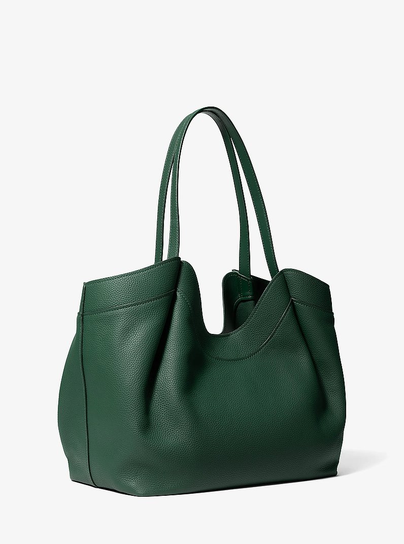 Bolso tote Nolita grande de piel granulada in MUSGO | Michael Kors