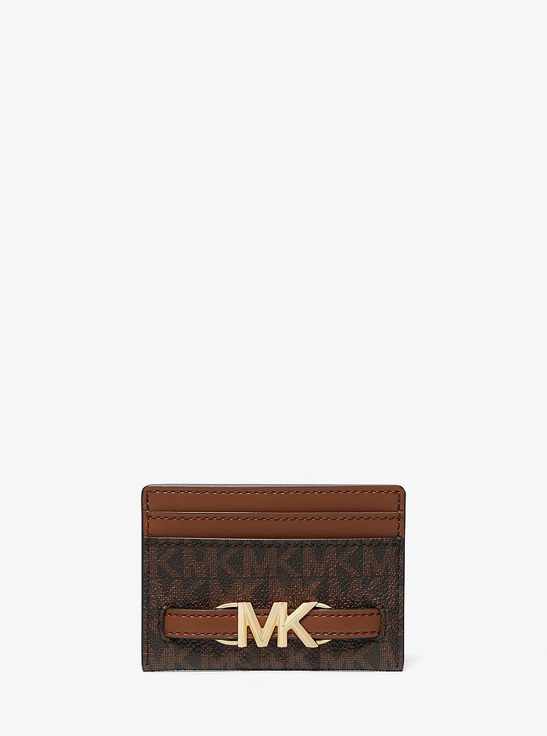 Reed Large Logo Card Case in VANILLA | Michael Kors