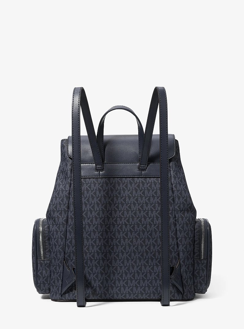 Jet Set Large Signature Logo Backpack in ADMIRAL - Sale | Michael