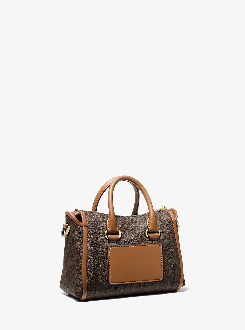 Carine Extra-Small Logo Satchel in BROWN - Sale | Michael Kors [US]