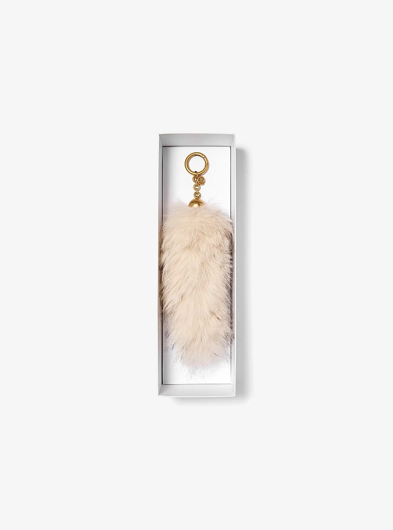 Faux Fur Bag Charm in NATURAL COMBO | Michael Kors