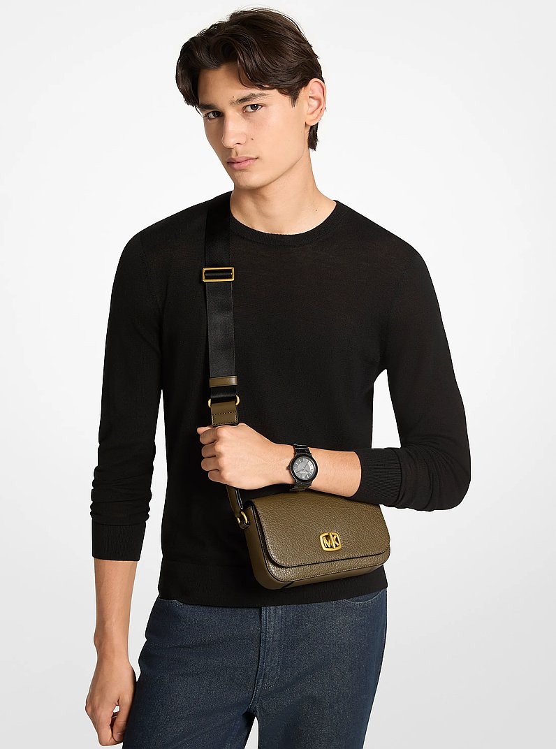 Bryant Small Leather Crossbody Bag in LODEN | Michael Kors