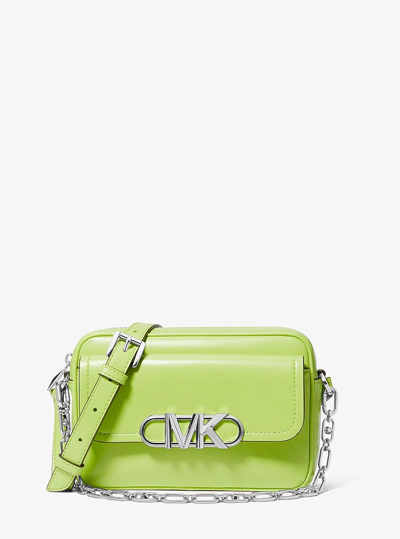 Parker Medium Leather Crossbody Bag in BRT LIMEADE | Michael Kors