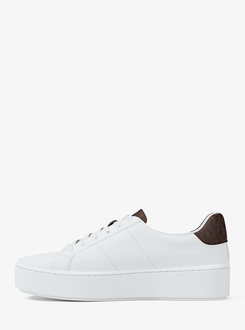Sneaker Poppy mit Signature-Logomuster in BRAUN | Michael Kors