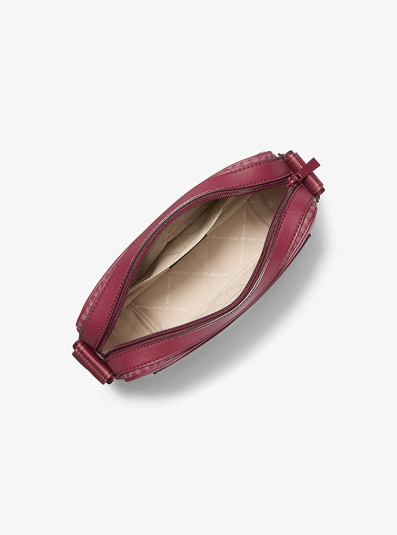 Maeve Large Signature Logo Crossbody Bag in MULBERRY | Michael Kors