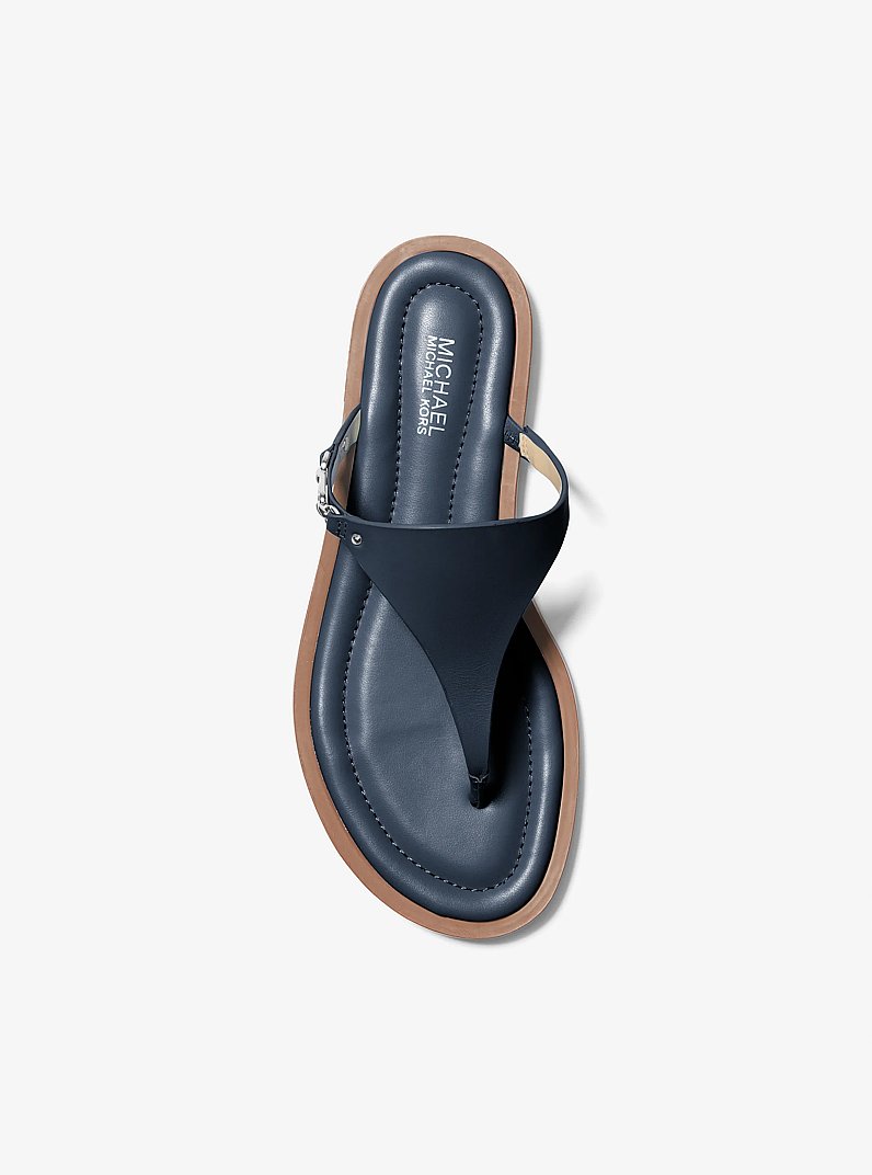 Daniella Leather Sandal in NAVY | Michael Kors