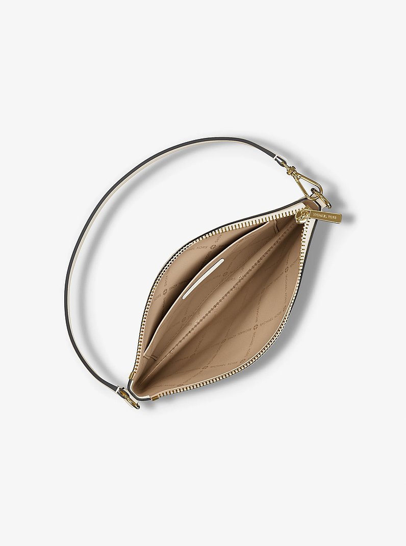 Petite pochette-bracelet convertible Jet Set &agrave; logo Signature in CR&Egrave;ME MULTI L&Eacute;GER | Michael Kors