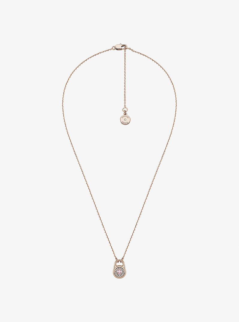 Pavé Lock Necklace - thumbnail 3