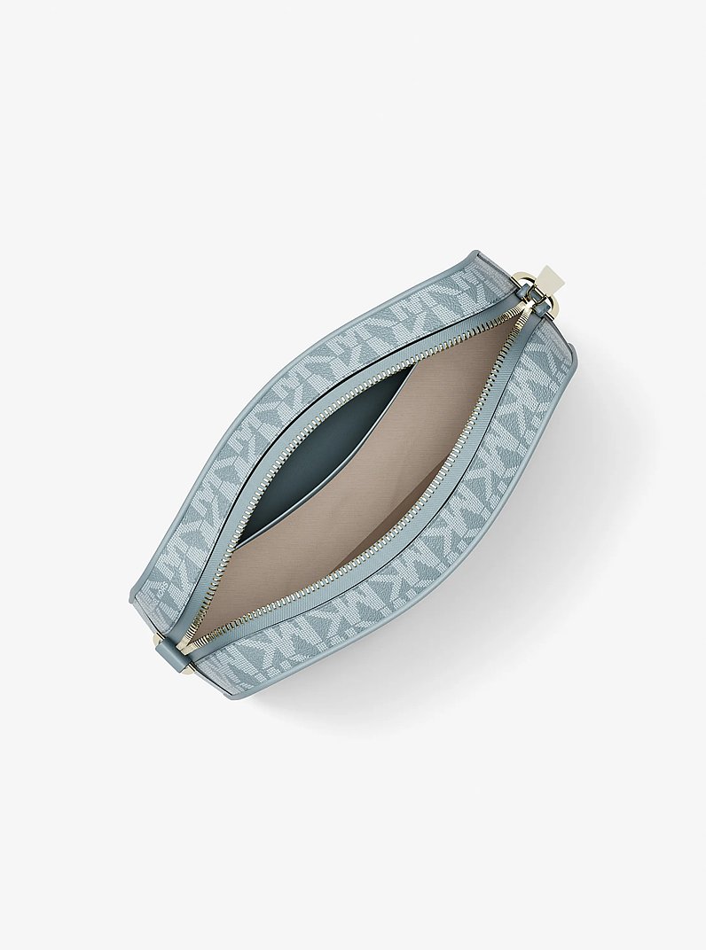 Petit sac &agrave; bandouli&egrave;re pour appareil photo Jet Set &agrave; logo Signature in CHAMBRAY | Michael Kors