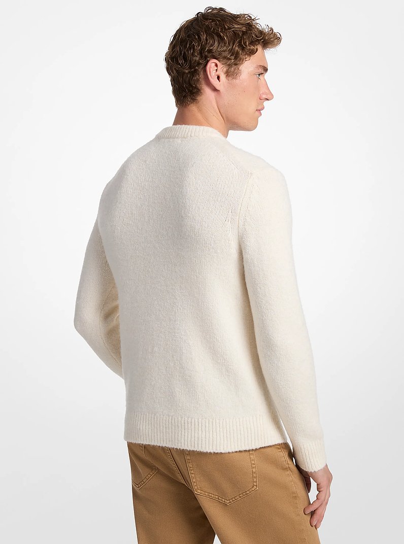 Nylon Blend Sweater in BONE | Michael Kors