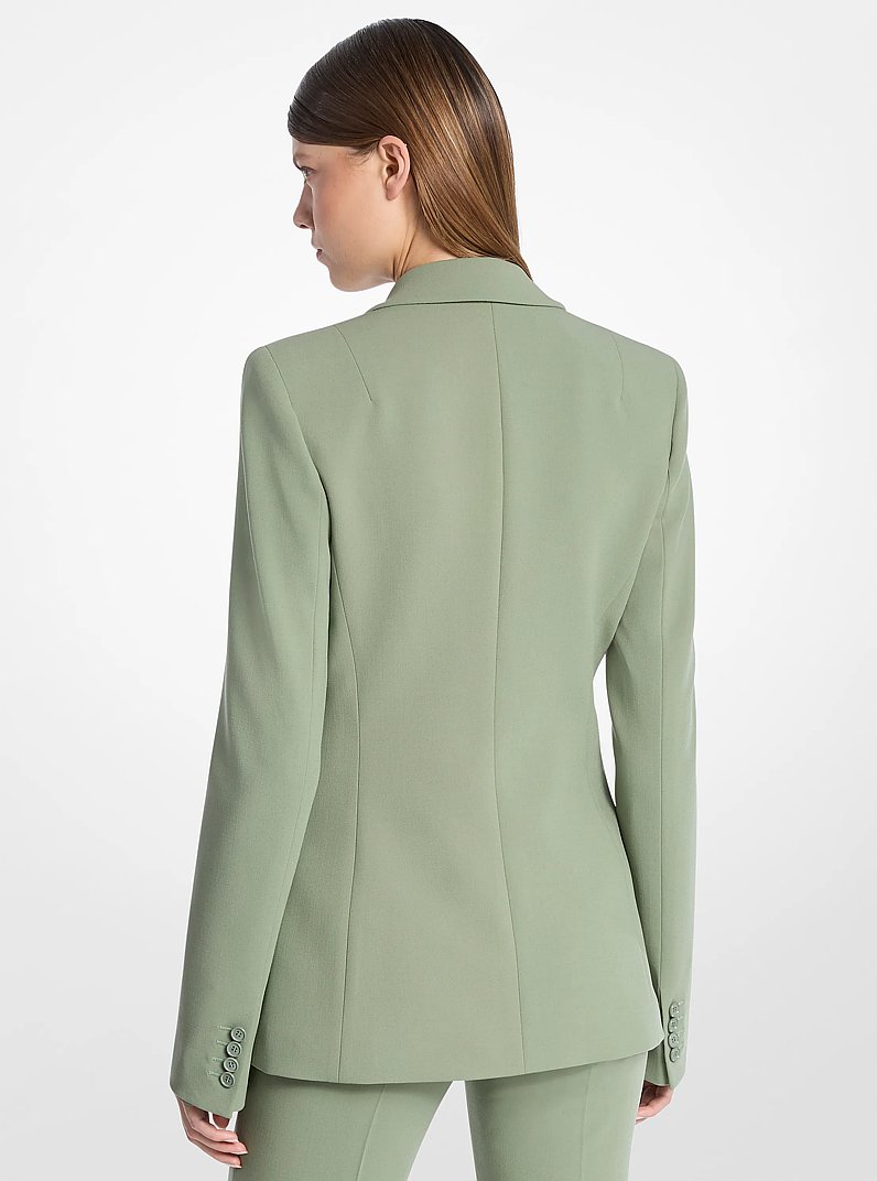 Georgina Stretch Wool Blazer in CELADON | Michael Kors