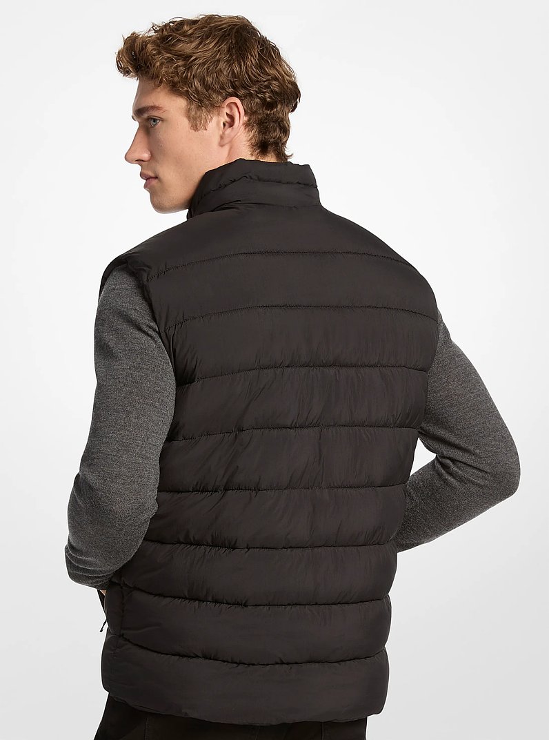 Glendale Quilted Nylon Vest in BLACK | Michael Kors