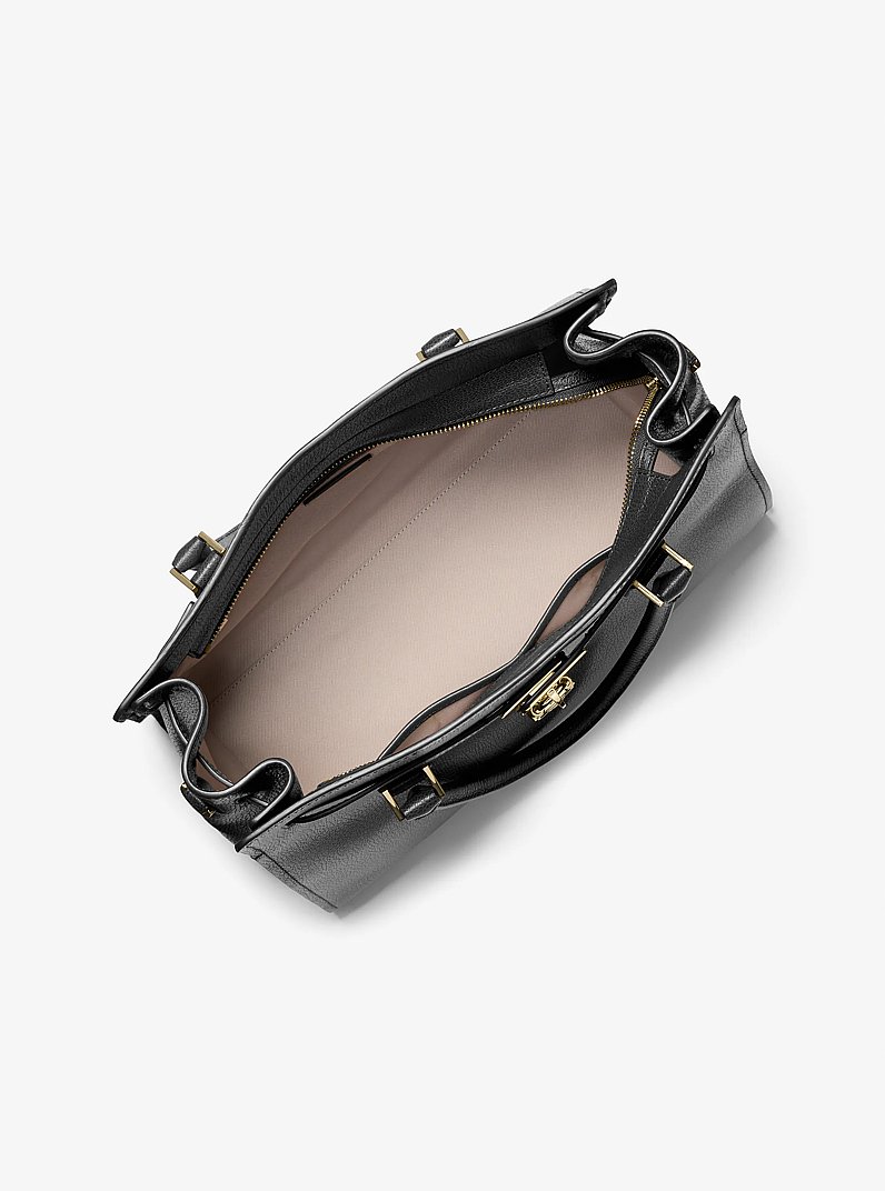 Borsa a mano Hamilton Moderne grande in pelle in NERO | Michael Kors