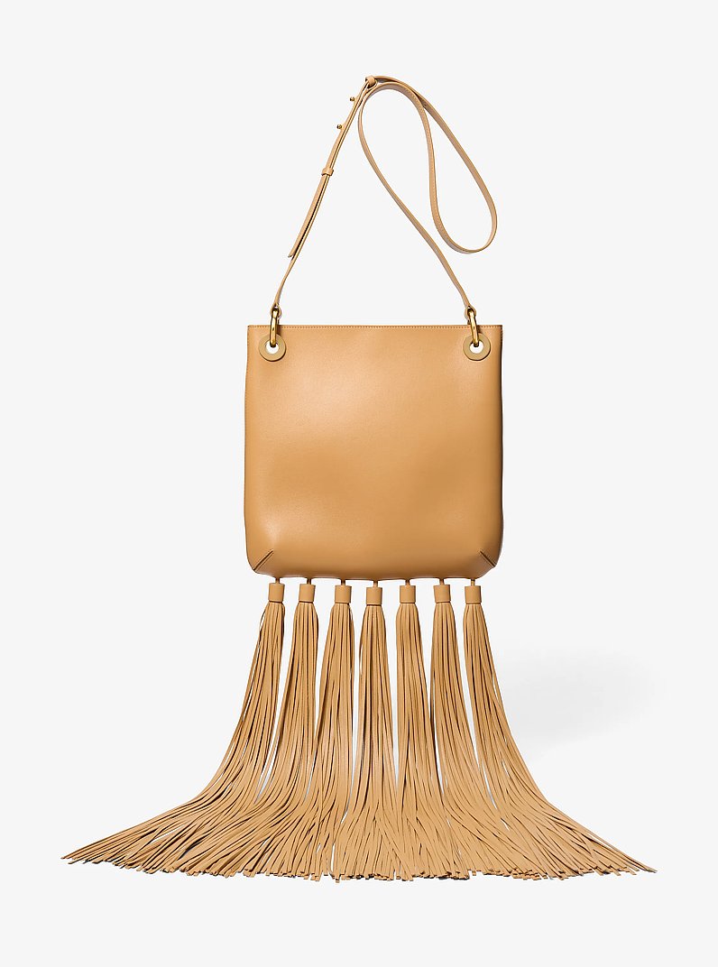 Bandolera mediana Tate de piel con borlas in CAY&Uacute; | Michael Kors