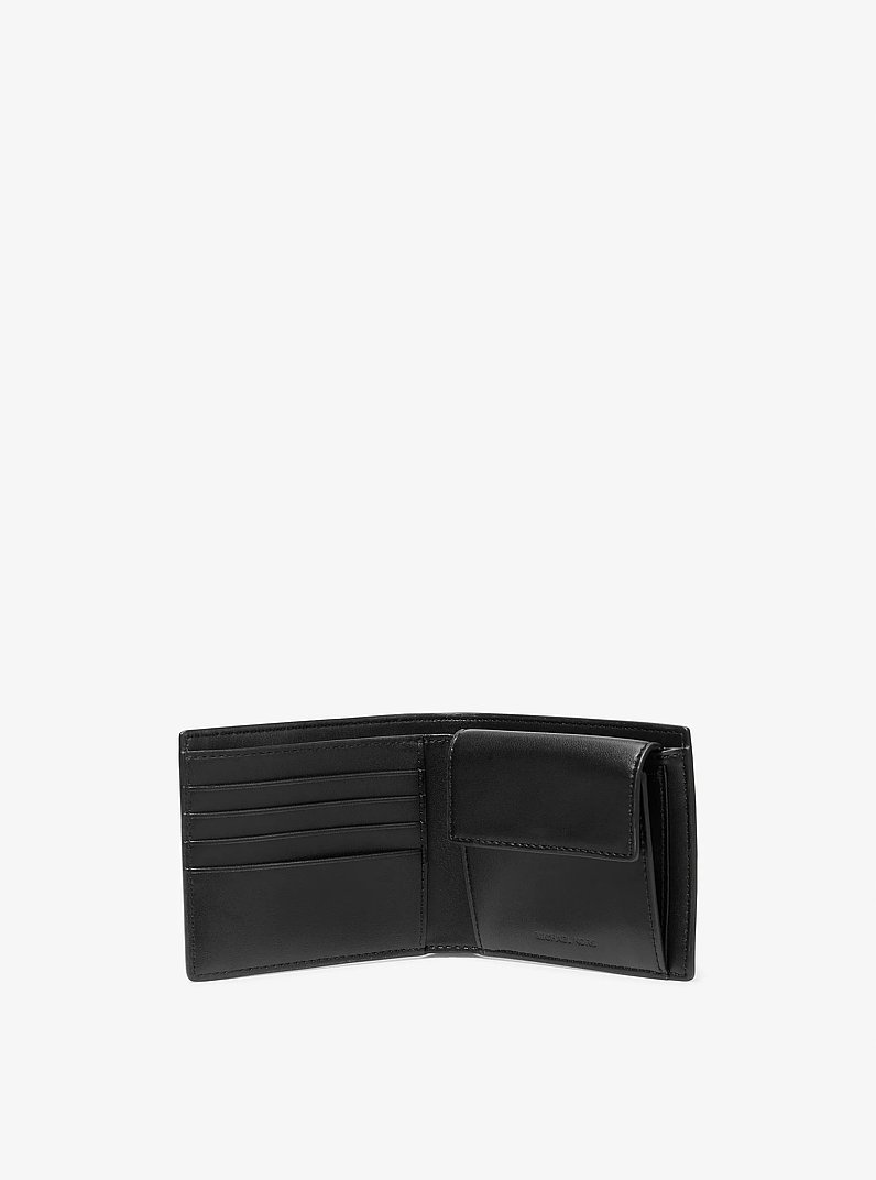 Billetera Greyson con bolsillo para monedas y logotipo in MARR&Oacute;N/NEGRO | Michael Kors