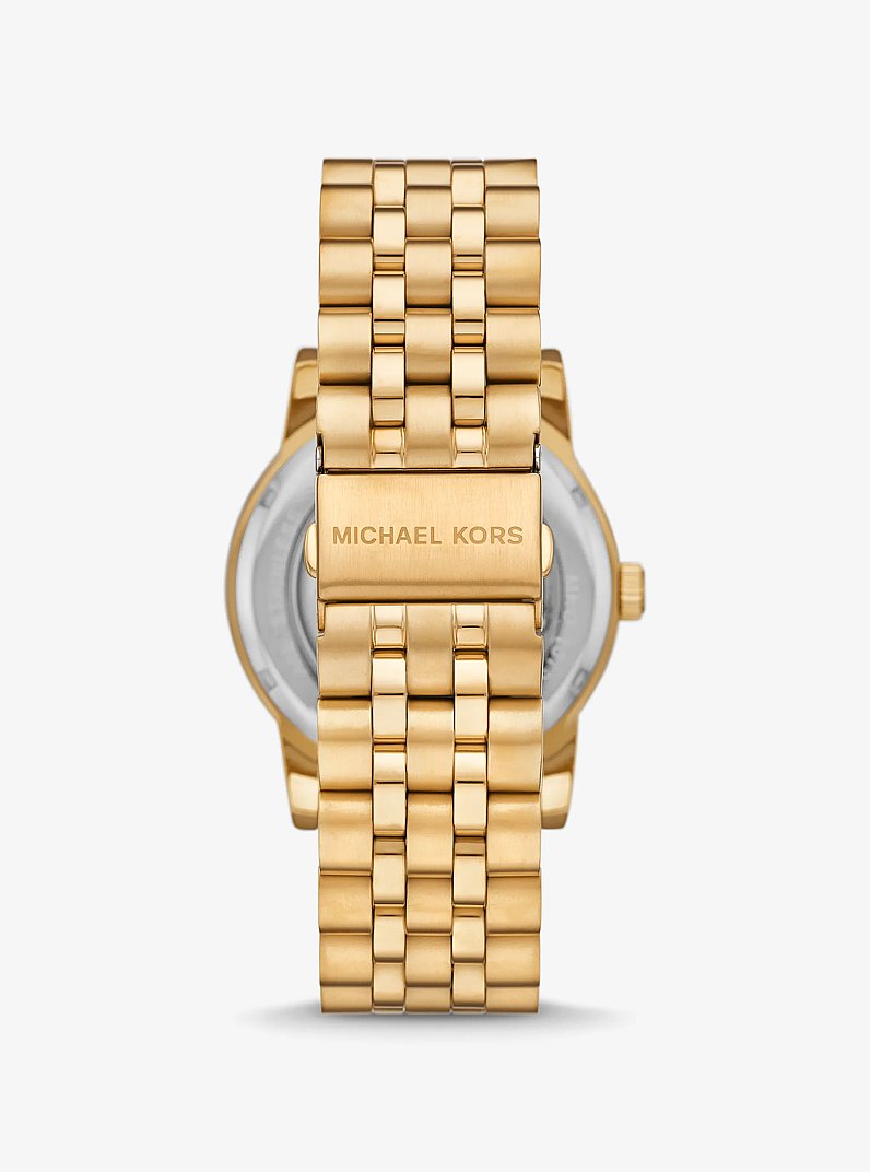 Oversized Hutton Gold-Tone Watch in GOLD | Michael Kors