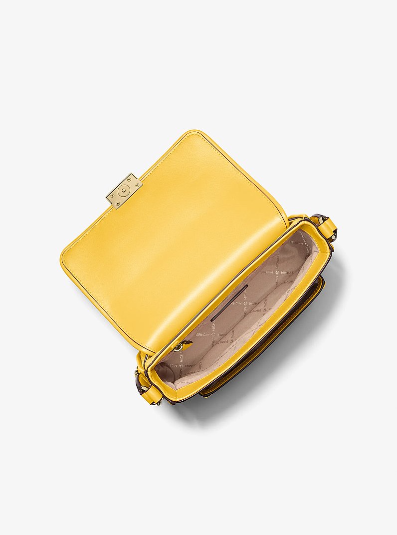 Bradshaw Medium Signature Logo Messenger Bag in DAISY YELLOW | Michael Kors