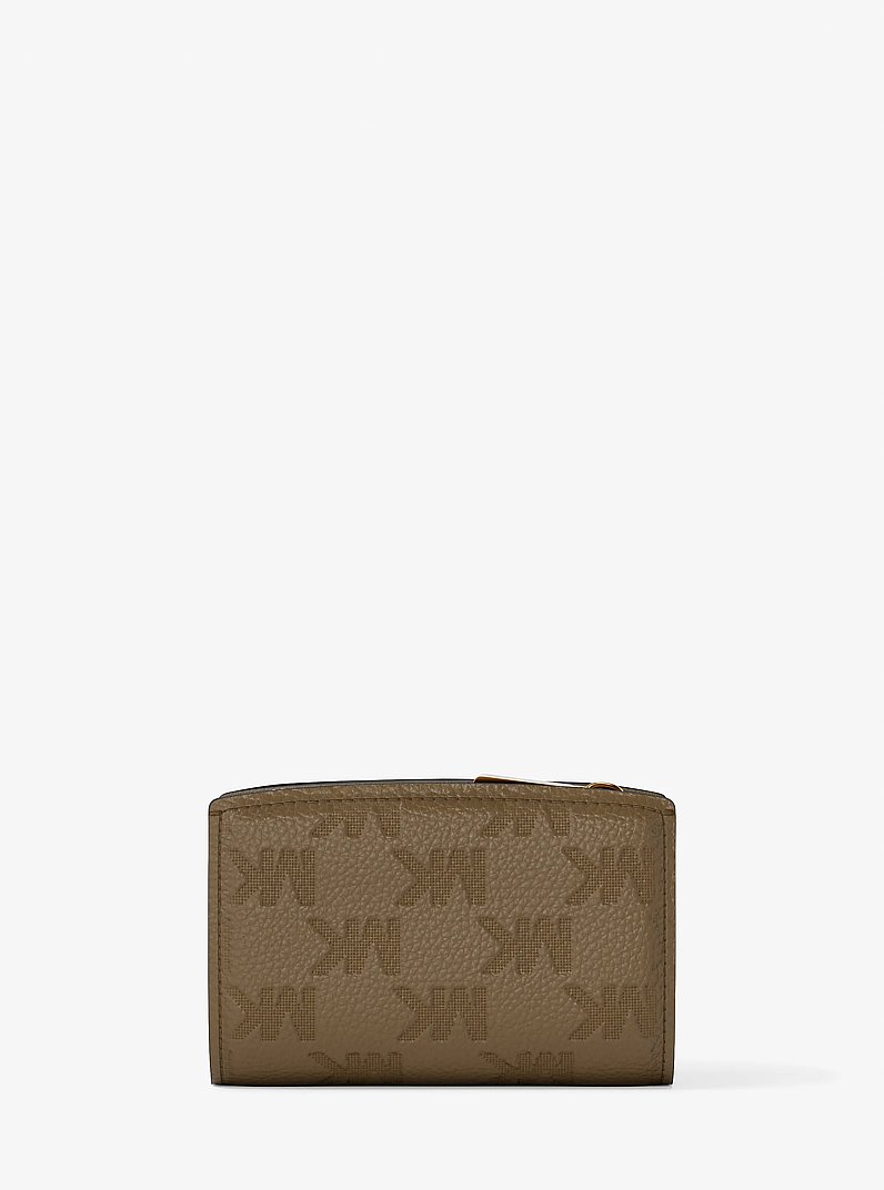 Bryant Medium Logo Embossed Leather Wallet in LODEN | Michael Kors