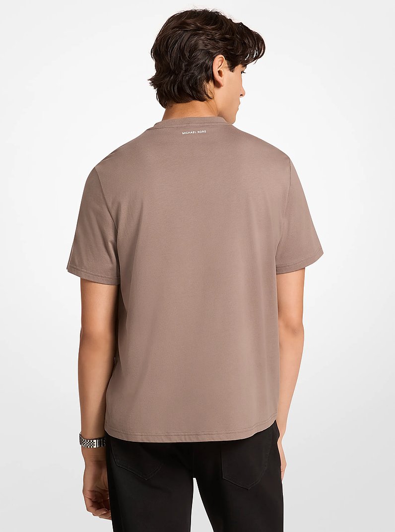 T-shirt en jersey de coton &agrave; logo graphique in CHAMPIGNON | Michael Kors