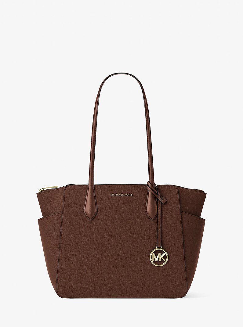Marilyn Medium Saffiano Leather Tote Bag